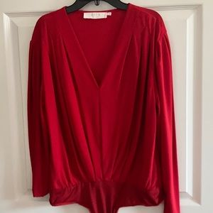 Astr the Label Red Bodysuit